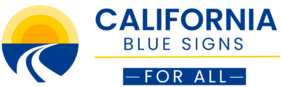 blue signs campaign logo